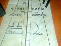 Siena, Museo Storia Naturale, meridiana lineare