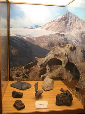 Siena. Museo dell'Antartide. Rocce antartiche