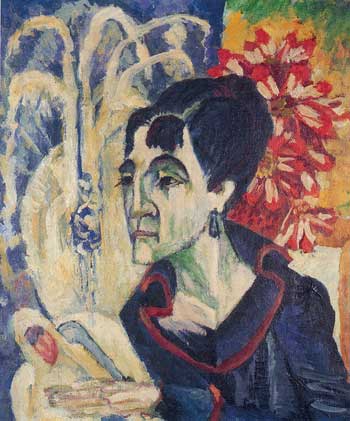 Ernst Ludwig Kirchner Kopf Erna, 1917 ,Olio su tela, Kirchner Museum, Davos (Svizzera)