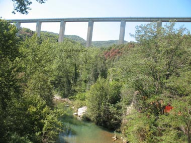 Bagni di Petriolo, viadotto siena-grosseto