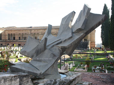 Siena, monumento ai contradaioli defunti, Plinio Tammaro