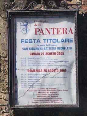 Siena, Musei di contrada e Festa titolare