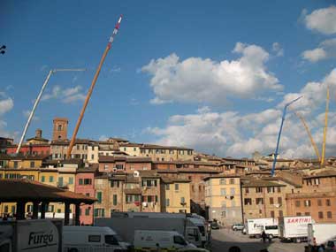 Siena, panoramica sul set di James Bond 007