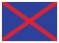 Immagine Bandiera blu e rossa, in uso nelle gare di go kart.