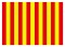 Immagine Bandiera gialla e rossa, in uso nelle gare di go kart.
