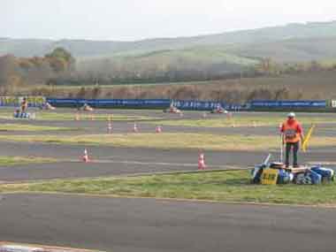 Foto panoramica della pista karting