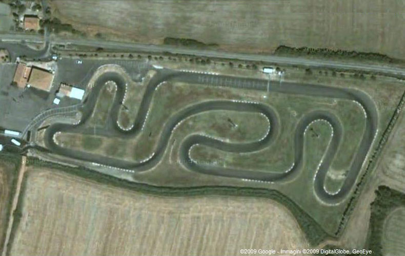 veduta aerea del circuito internazionale di siena in localita' casetta - castelnuovo berardenga scalo