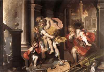 La fuga di Enea da Troia, di Federico Barocci