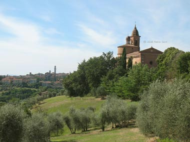Siena, itinerario bernardiano, la Basilica dell'Osservanza