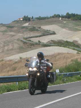 Itinerari in moto, Siena