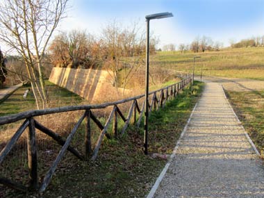 Poggibonsi, Parco Archeologico di Poggio Imperiale, ingresso alla Fortezza Imperiale