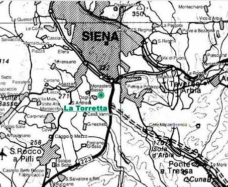Sienna Map. How arrive to Siena by car, by bus, by train, by airplain