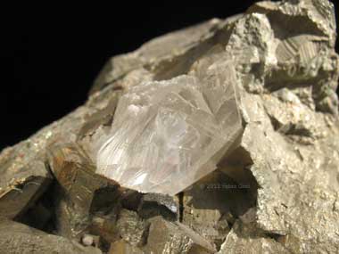 Minerali di Boccheggiano, gesso su pirite