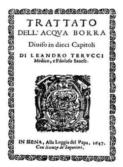 Trattato dell'acqua borra, medicina altenrativa