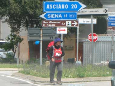 Via Francigena, Val d'Arbia