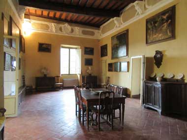 Villa Brandi, Vignano, Siena, salone
