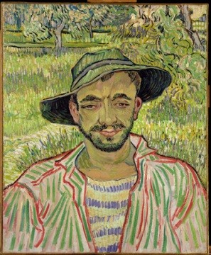 Vincent Van Gogh Portrait of a Young Peasant, 1889 Museo d'Arte Moderna, Roma