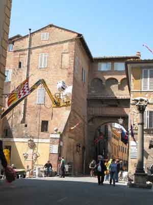 Siena, set di Quantum of Solace